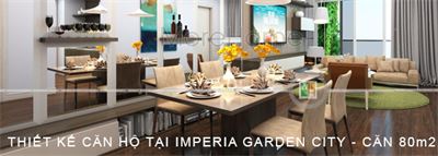 Thiết kế căn hộ chung cư Imperia Garden City - Căn 80m2